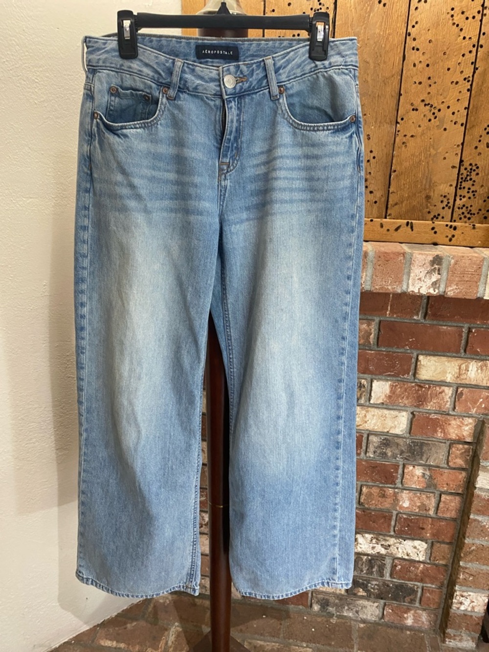 Aeropostale Light Blue Wide Leg Jeans